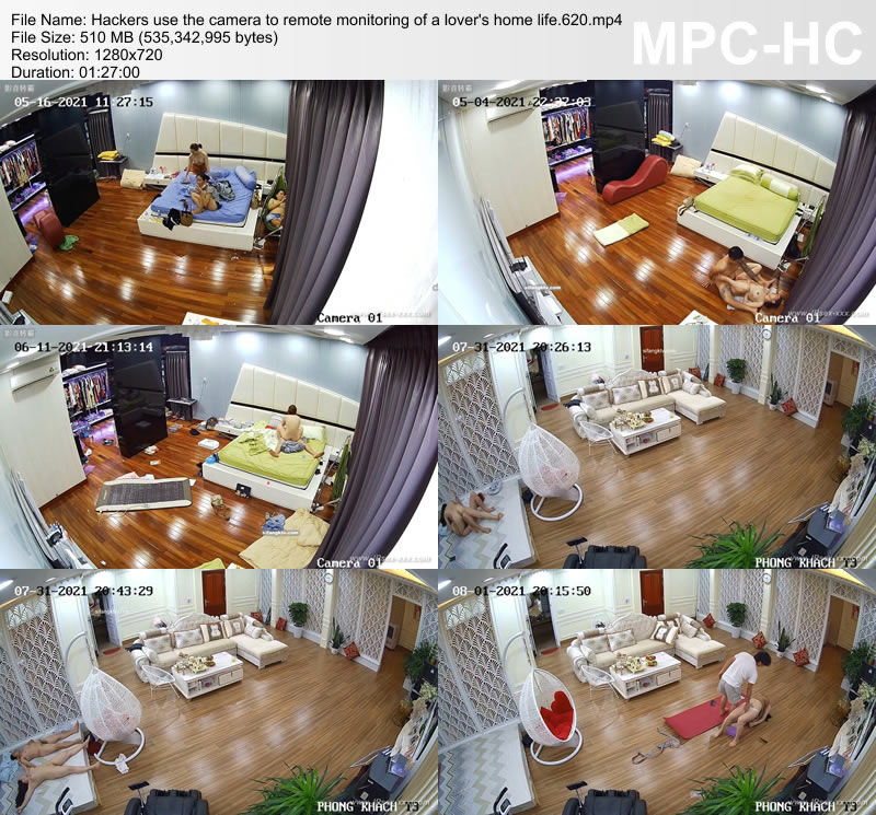 Hackers use the camera to remote monitoring of a lover's home life.620